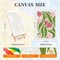 4 Pack Framed Paint by Numbers Kits for Adults – Floral DIY Acrylic Painting Set with Wooden Easel, Beginner-Friendly Paint by Numbers Canvas Art for Home Decor, 8x12 Inch